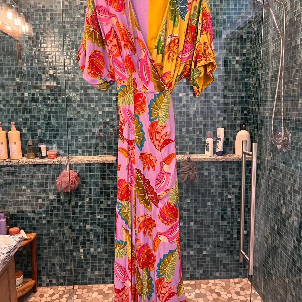 FARM Rio Colorful Floral Maxi Dress